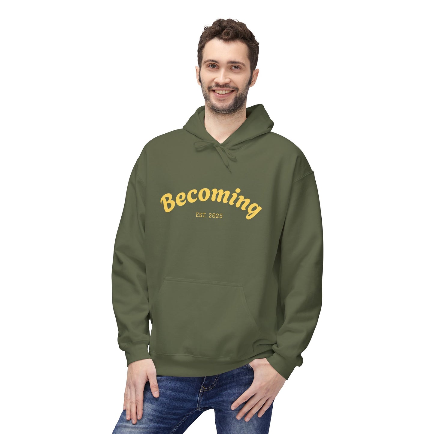 ''Becoming - No Limits'' 80% Cotton Hoodie