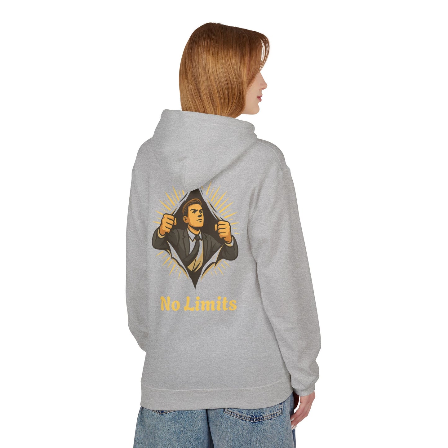 ''Becoming - No Limits'' 80% Cotton Hoodie