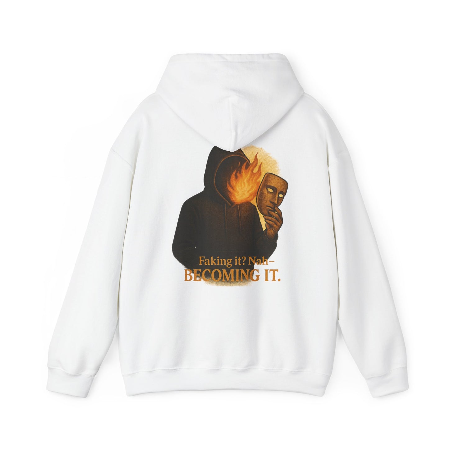 ''Becoming - No Faking It'' Unisex Hooded Sweatshirt