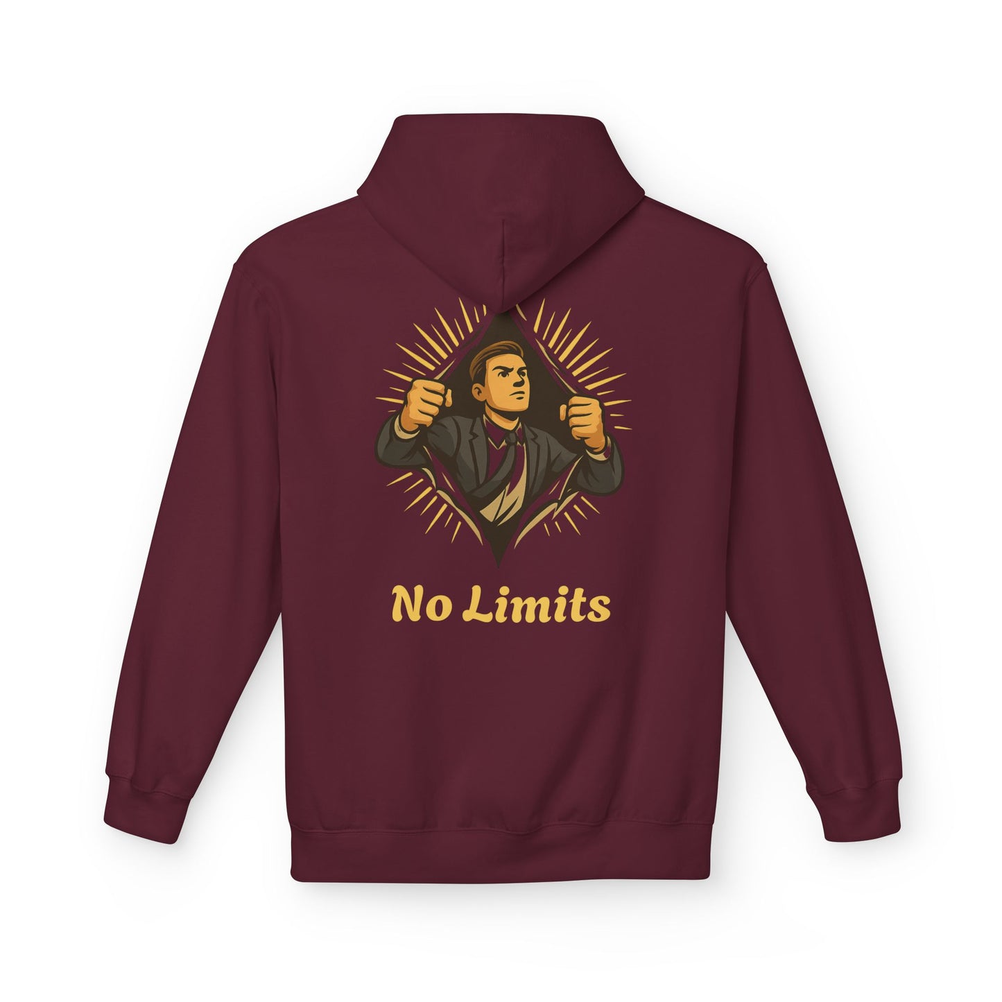''Becoming - No Limits'' 80% Cotton Hoodie