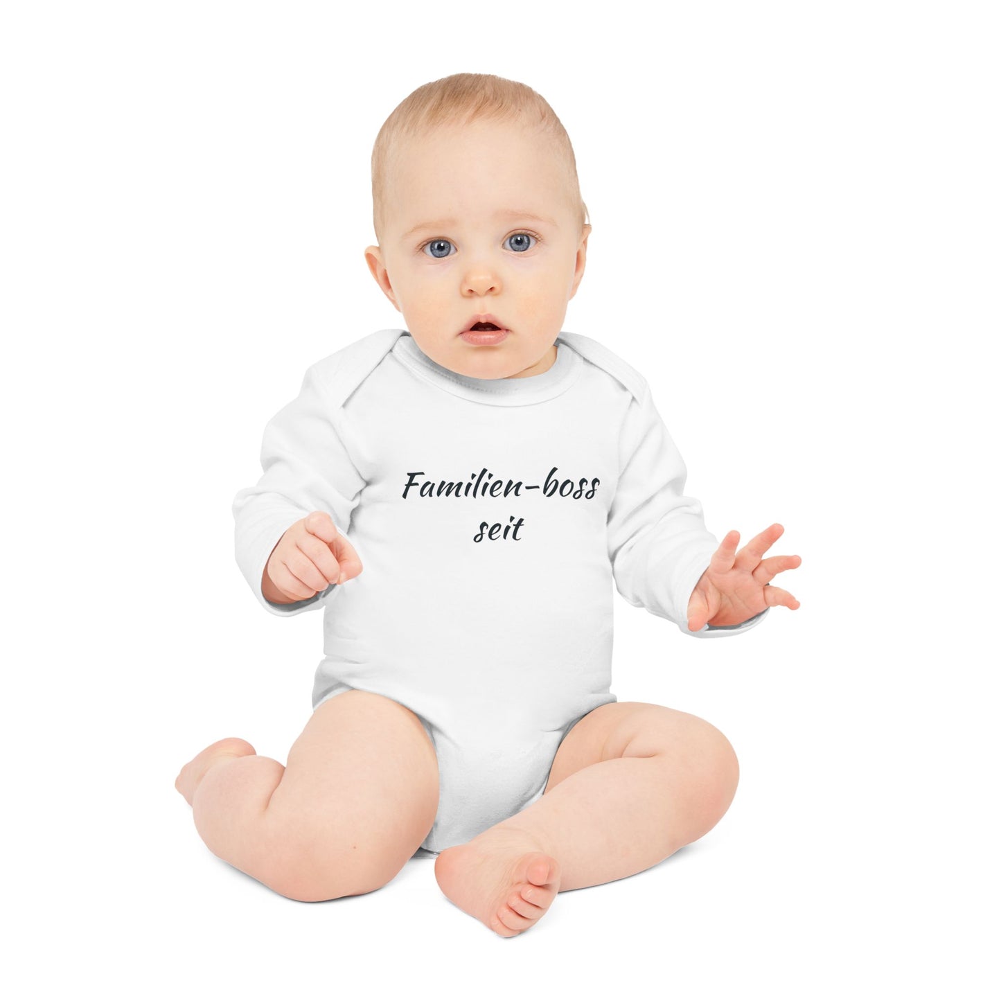 “Familien-boss“Baby Bodysuit, Organic Cotton