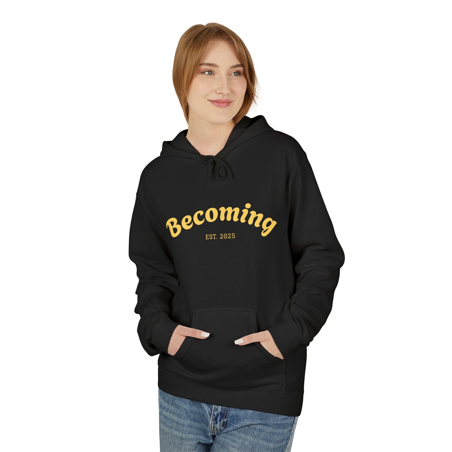 ''Becoming - No Limits'' 80% Cotton Hoodie