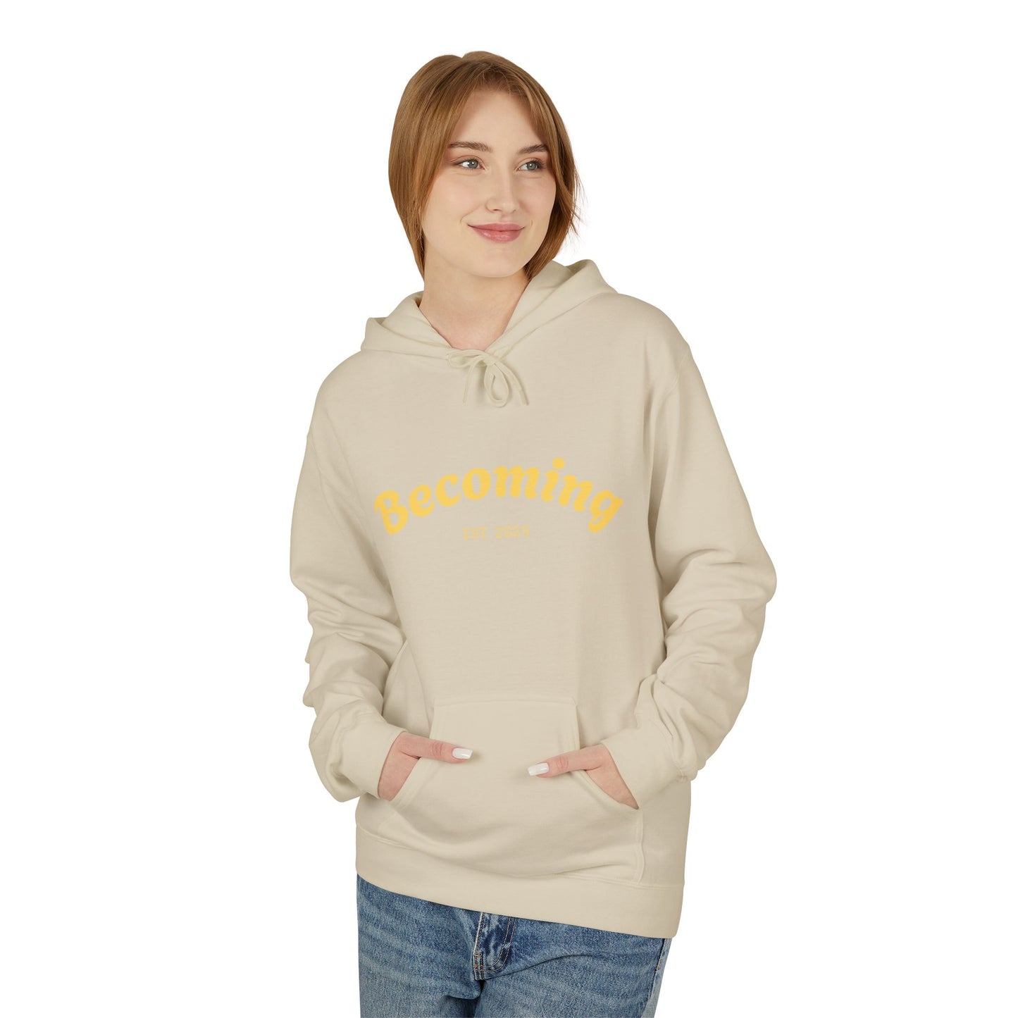 ''Becoming - No Limits'' 80% Cotton Hoodie