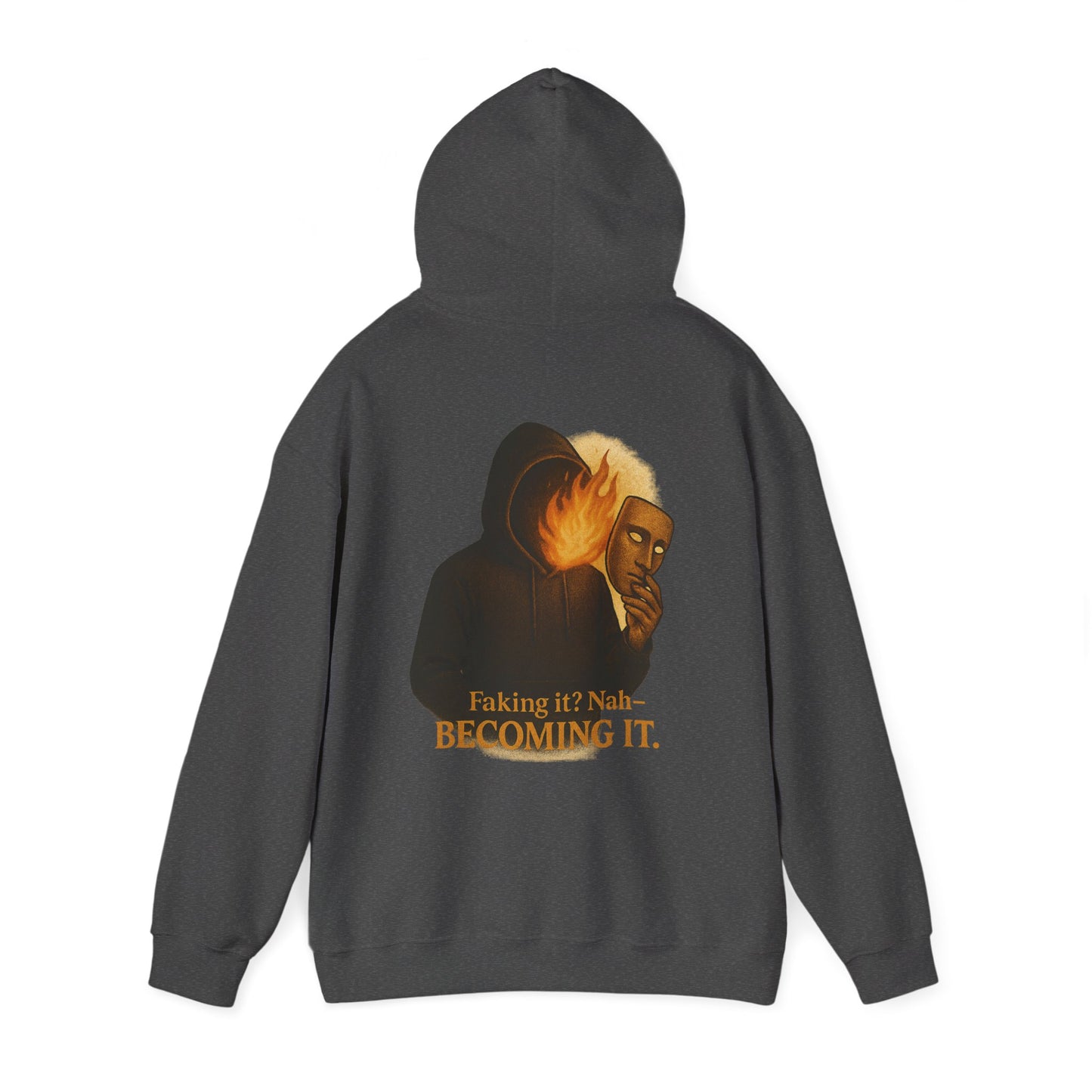 ''Becoming - No Faking It'' Unisex Hooded Sweatshirt