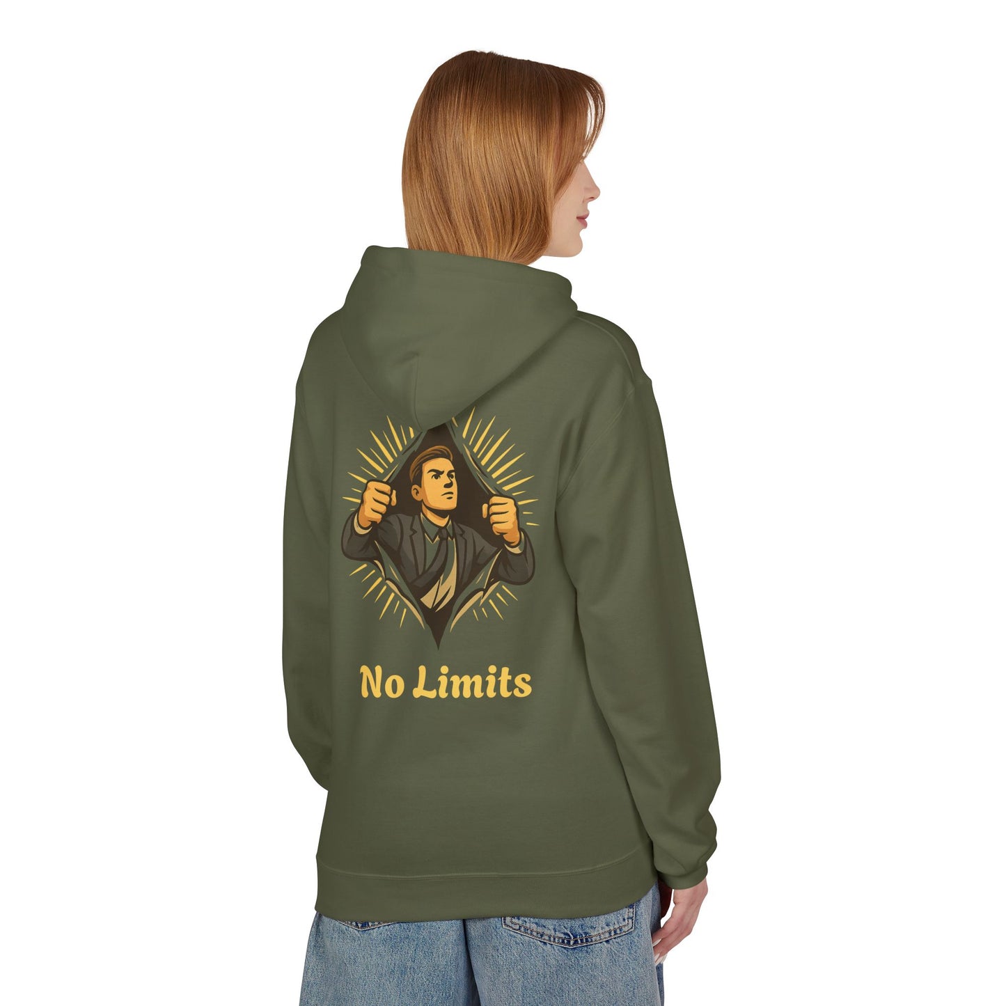 ''Becoming - No Limits'' 80% Cotton Hoodie