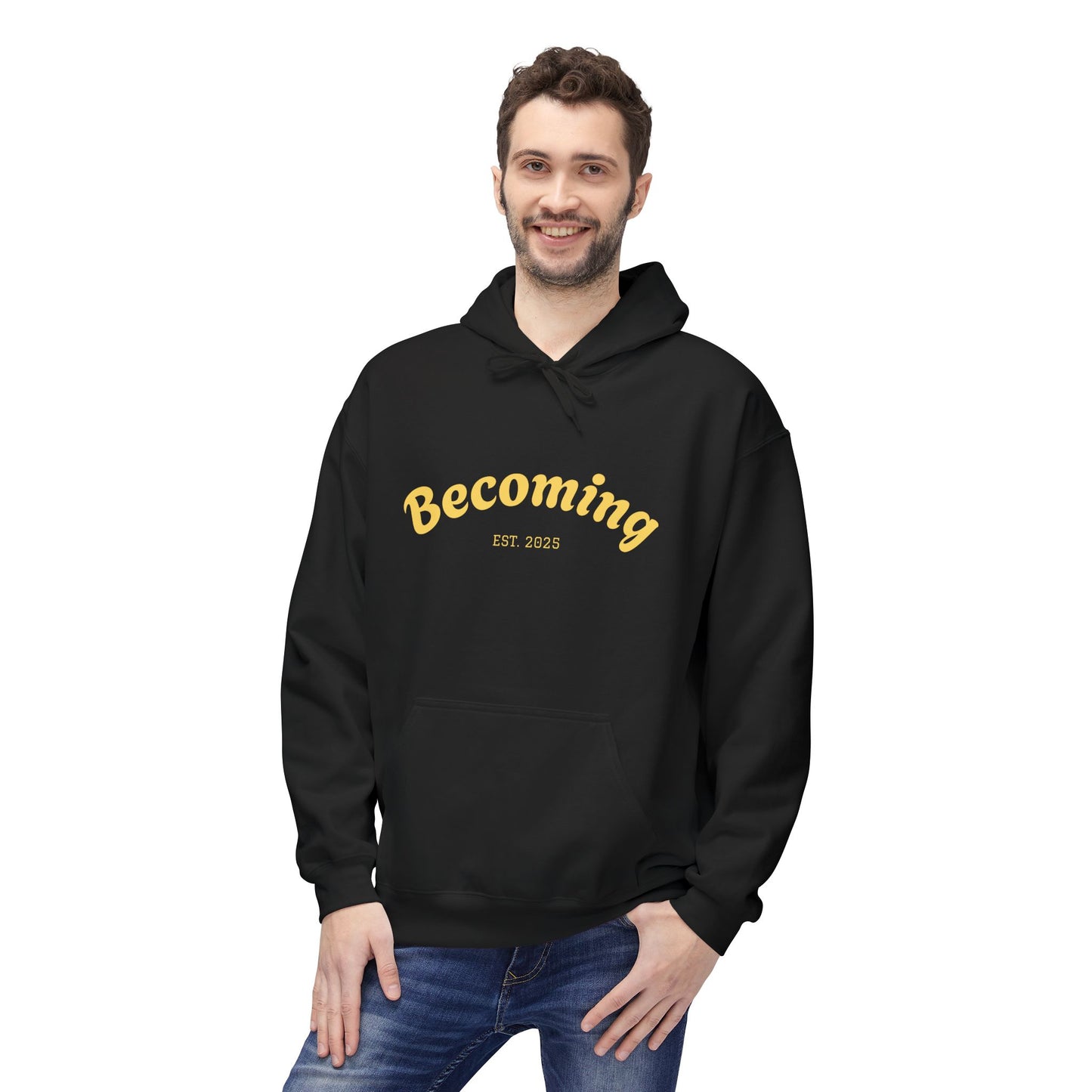 ''Becoming - No Limits'' 80% Cotton Hoodie