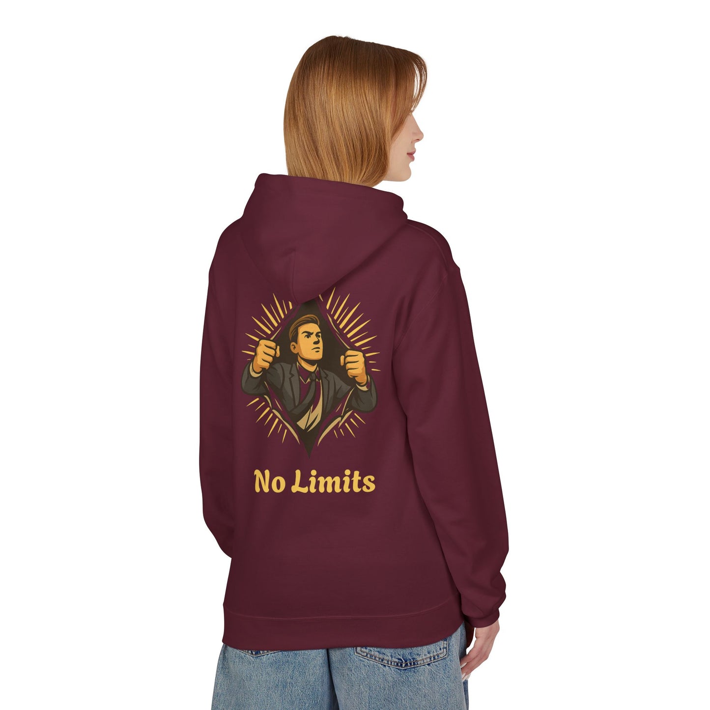 ''Becoming - No Limits'' 80% Cotton Hoodie