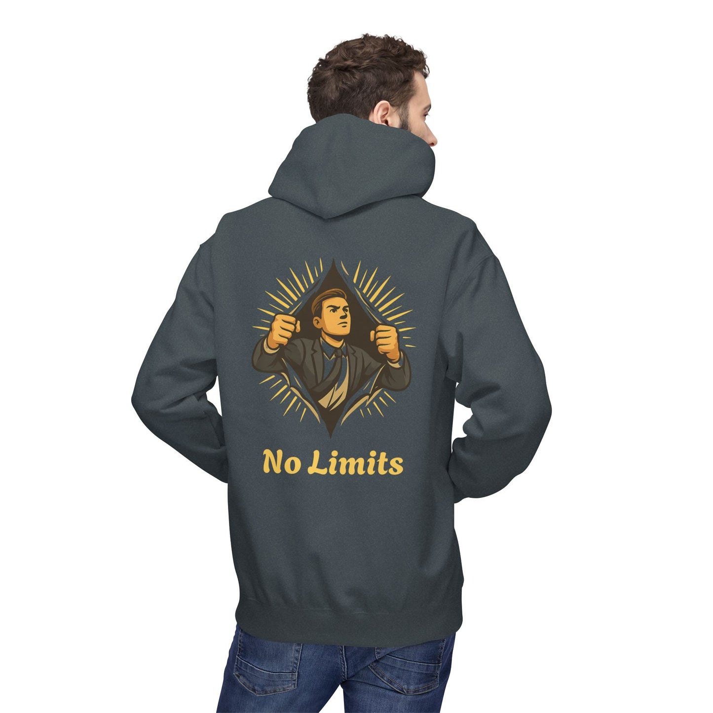 ''Becoming - No Limits'' 80% Cotton Hoodie