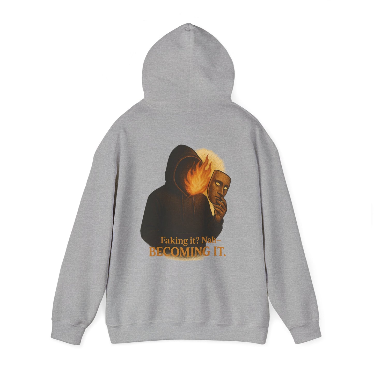 ''Becoming - No Faking It'' Unisex Hooded Sweatshirt