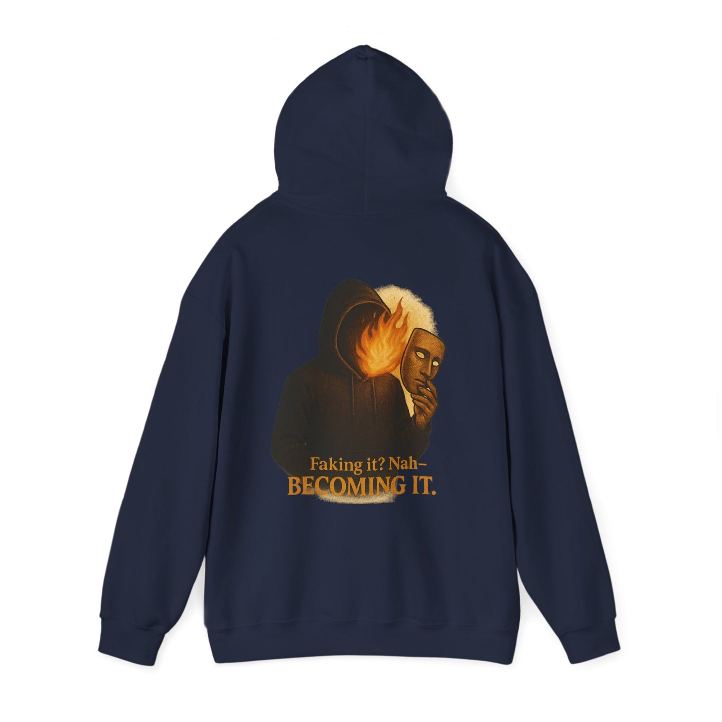 ''Becoming - No Faking It'' Unisex Hooded Sweatshirt
