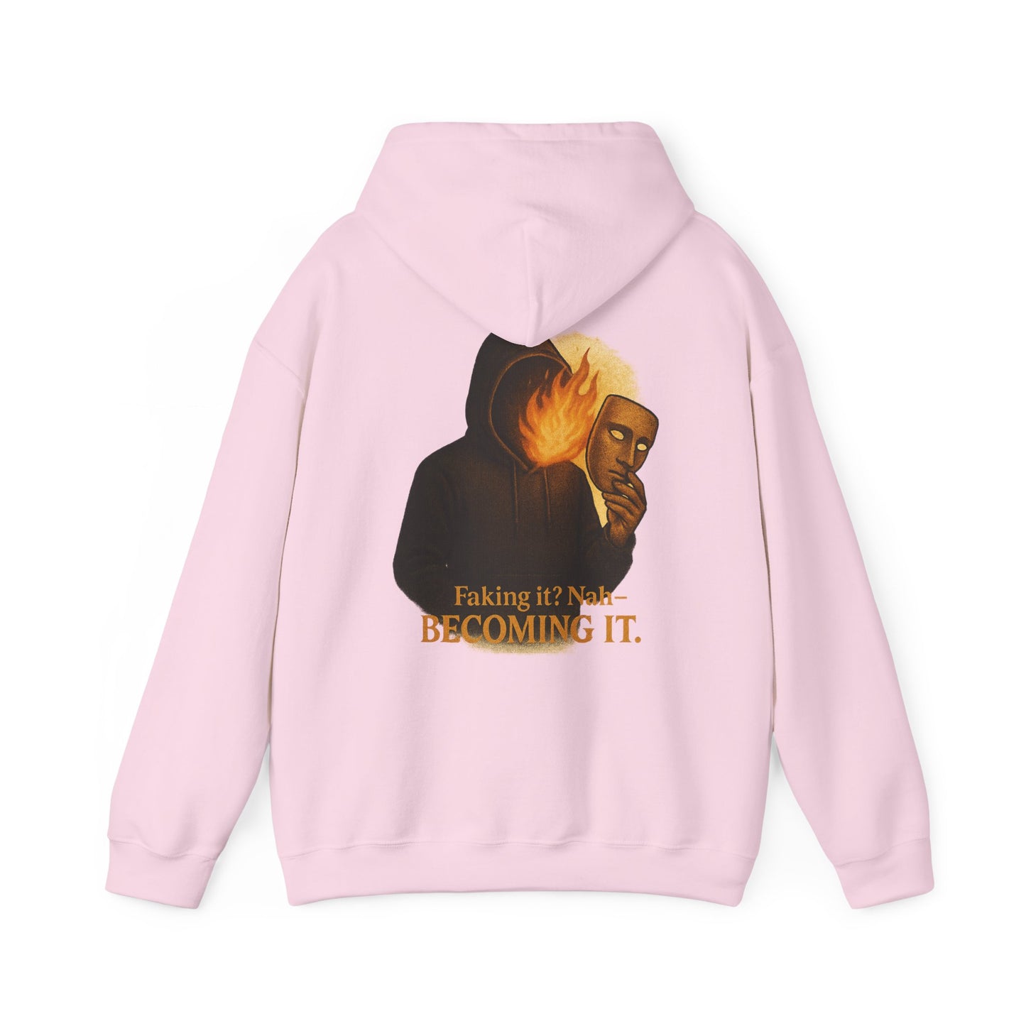 ''Becoming - No Faking It'' Unisex Hooded Sweatshirt
