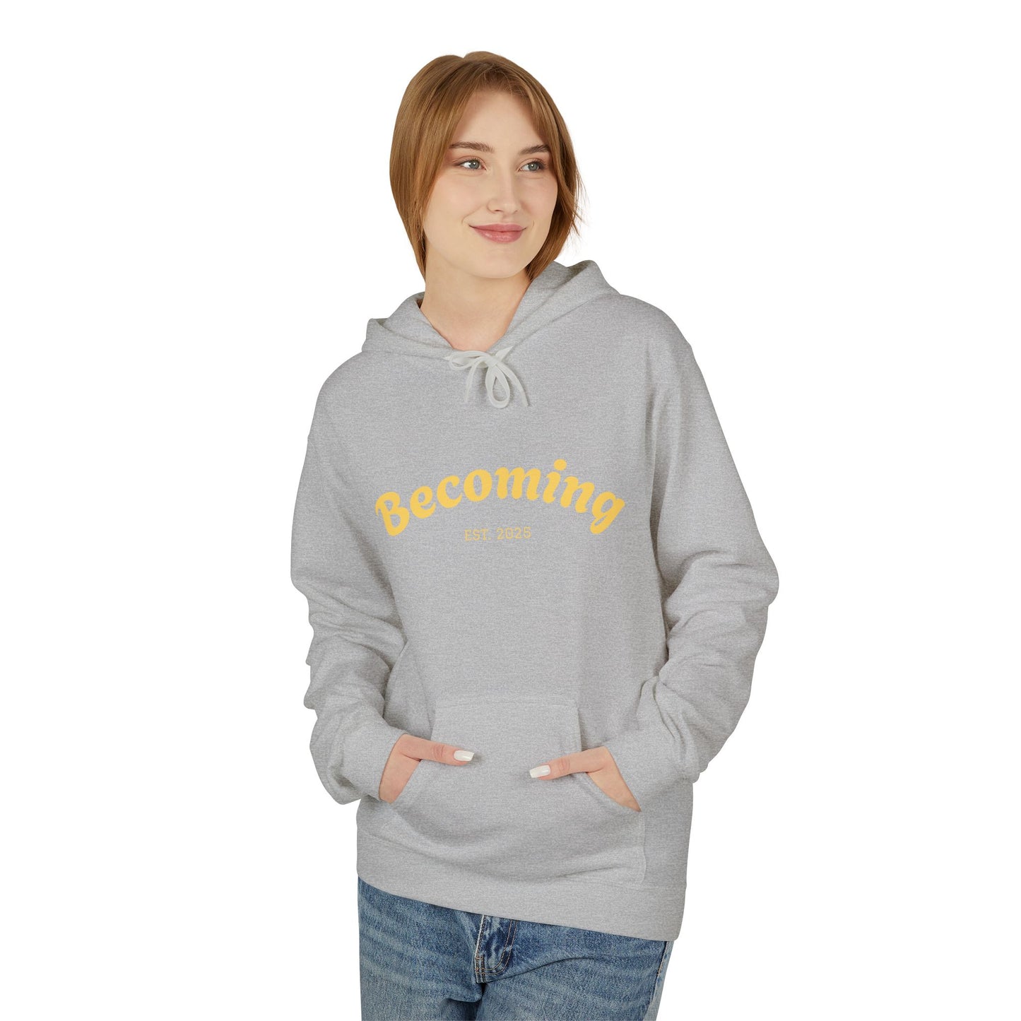 ''Becoming - No Limits'' 80% Cotton Hoodie
