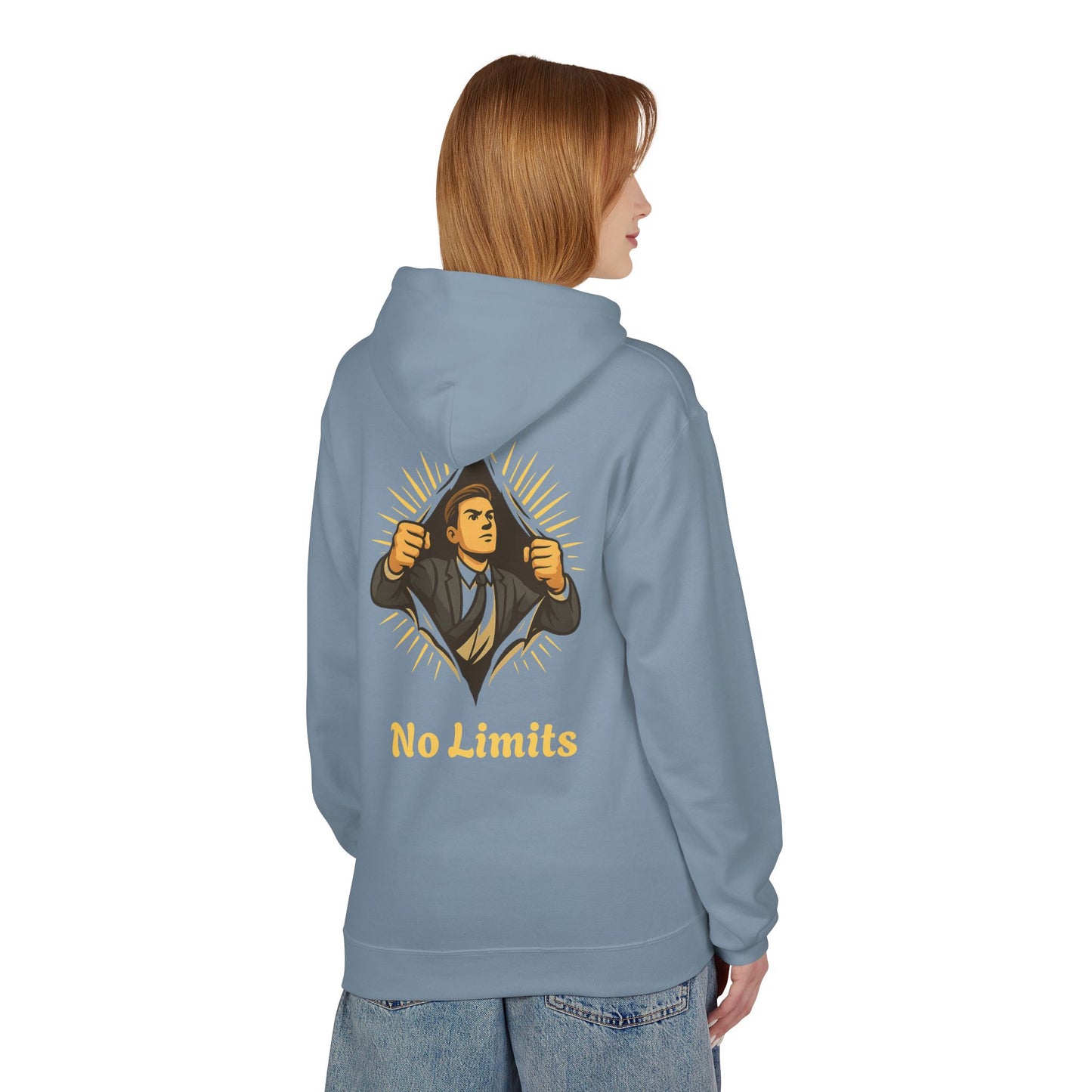 ''Becoming - No Limits'' 80% Cotton Hoodie