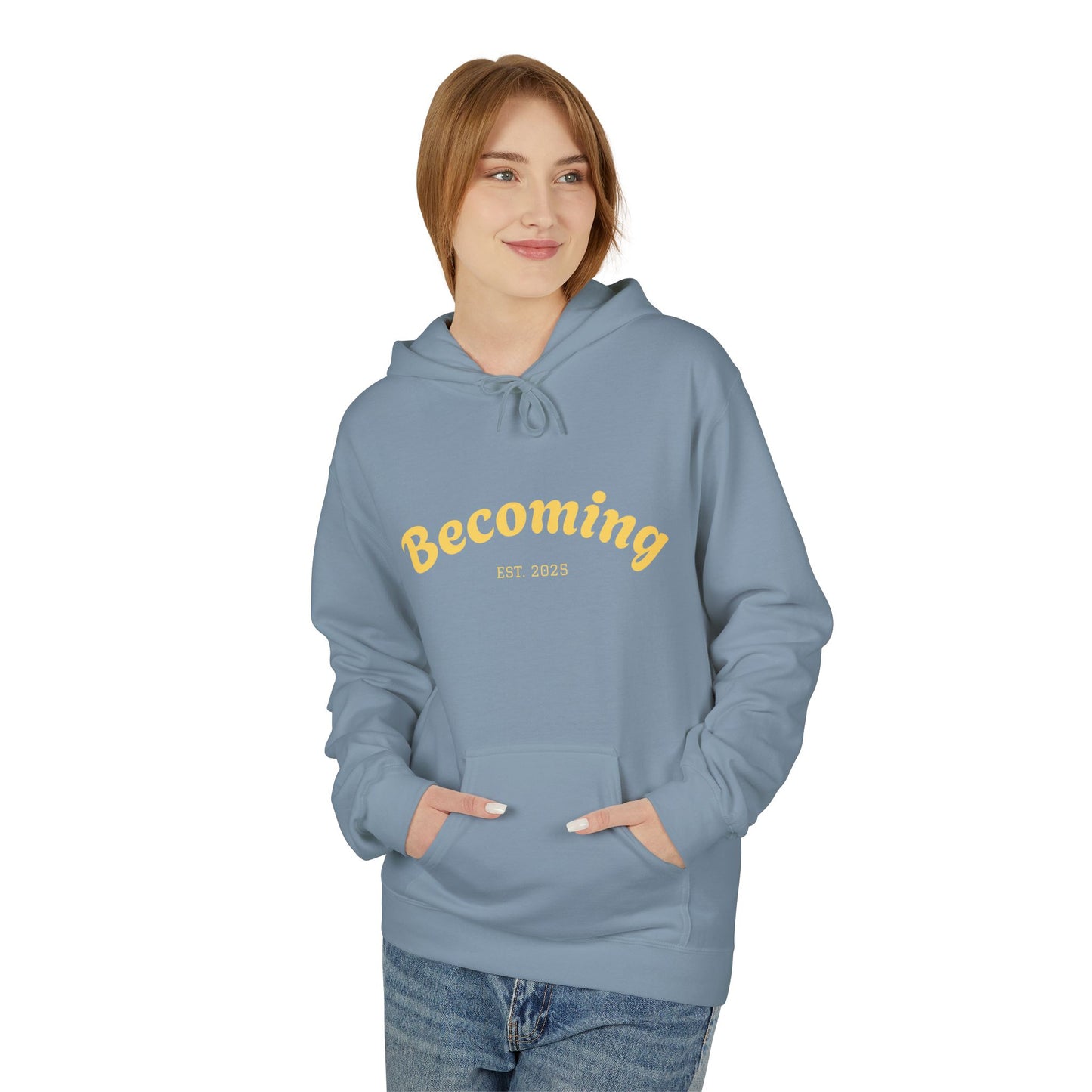 ''Becoming - No Limits'' 80% Cotton Hoodie