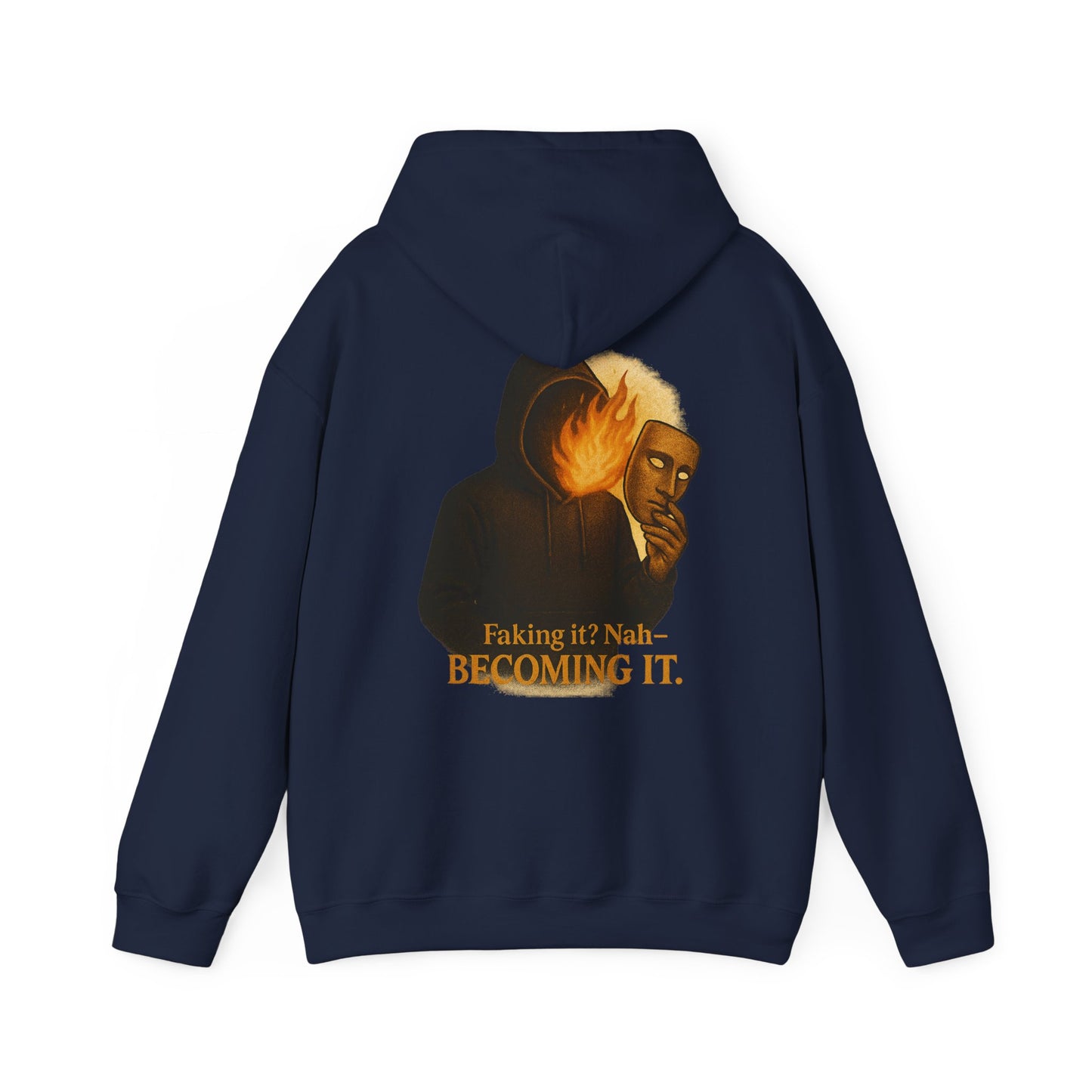 ''Becoming - No Faking It'' Unisex Hooded Sweatshirt