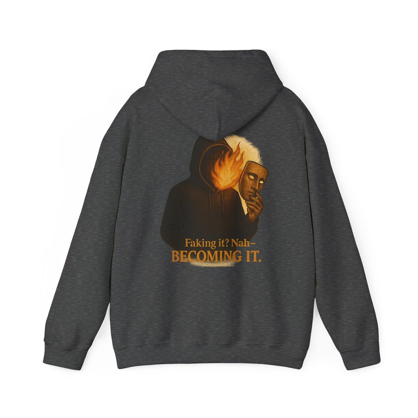 ''Becoming - No Faking It'' Unisex Hooded Sweatshirt