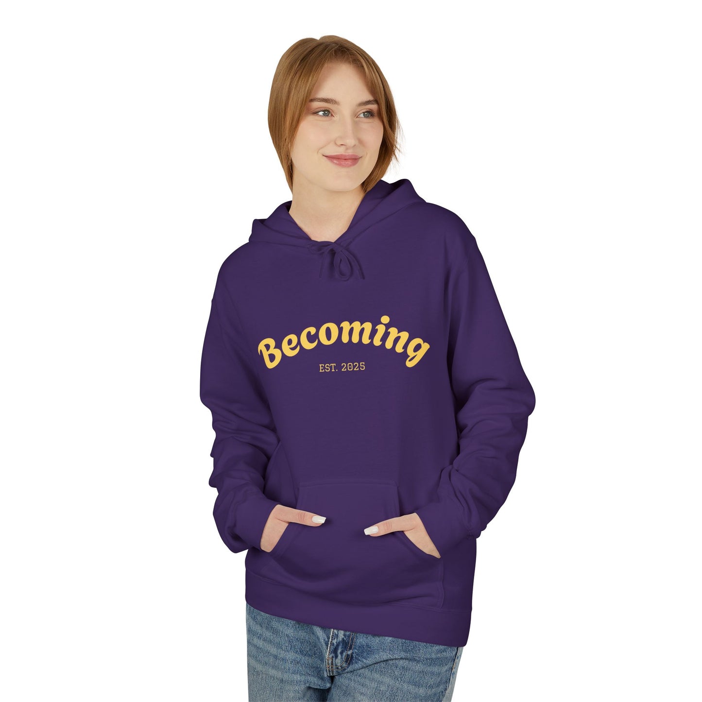 ''Becoming - No Limits'' 80% Cotton Hoodie