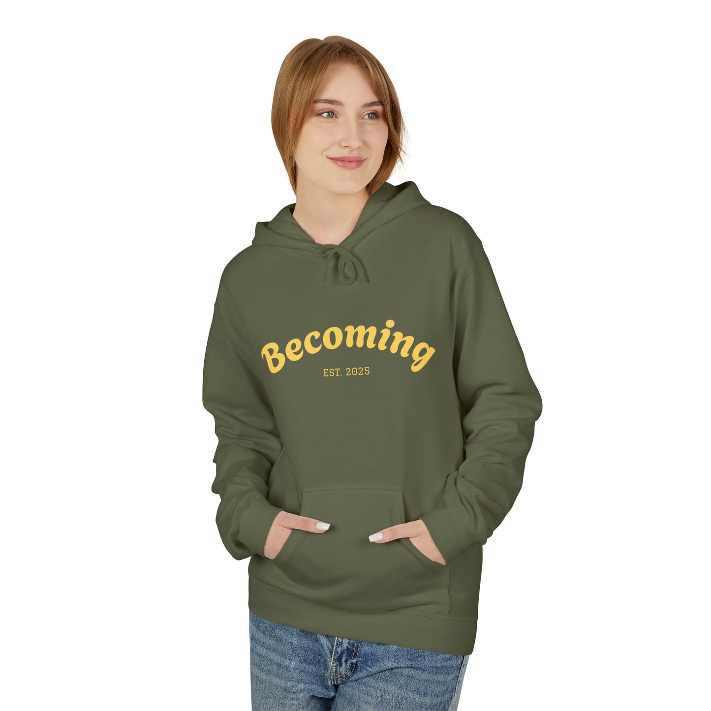 ''Becoming - No Limits'' 80% Cotton Hoodie