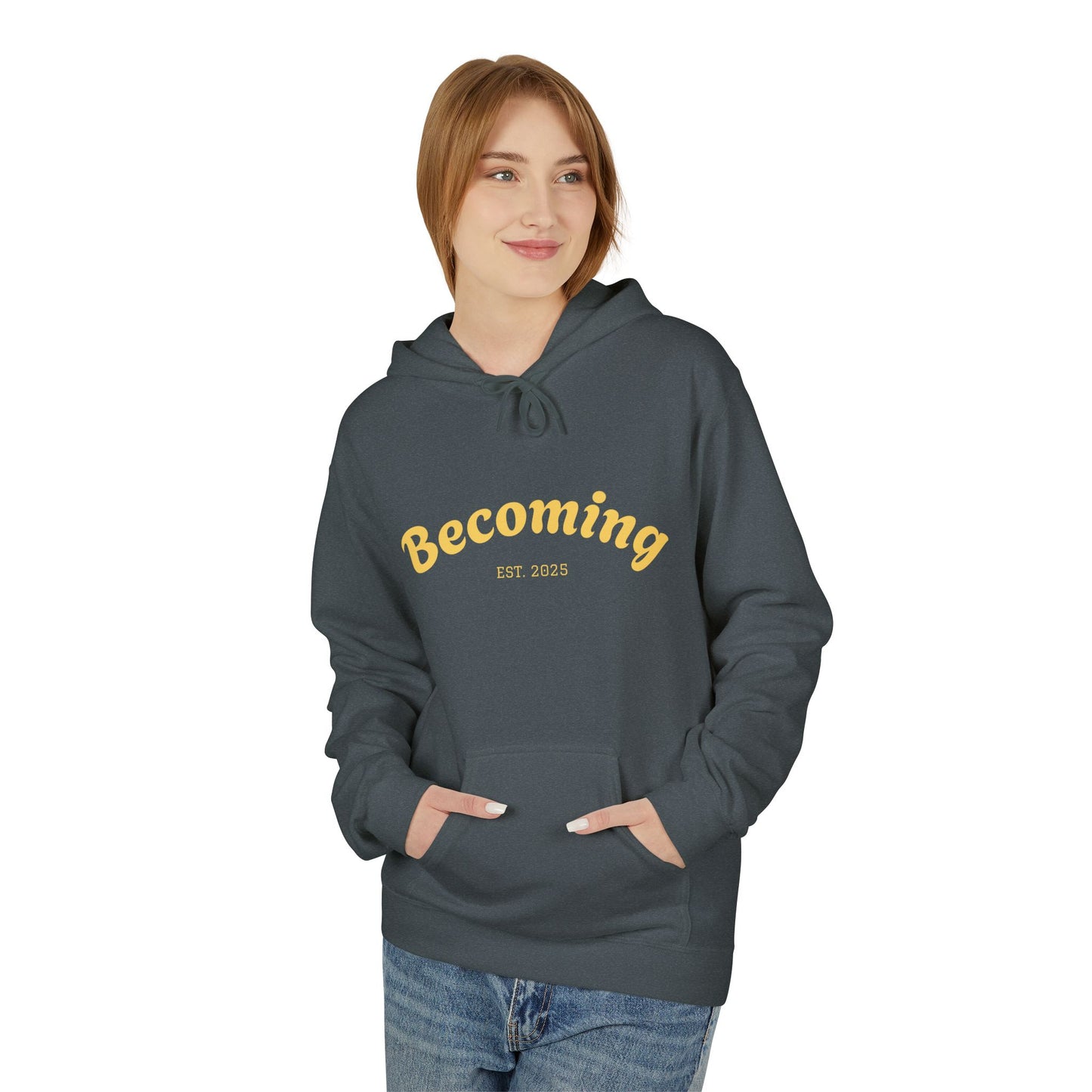 ''Becoming - No Limits'' 80% Cotton Hoodie