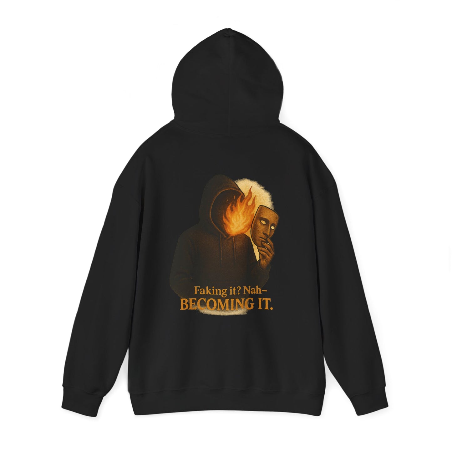 ''Becoming - No Faking It'' Unisex Hooded Sweatshirt