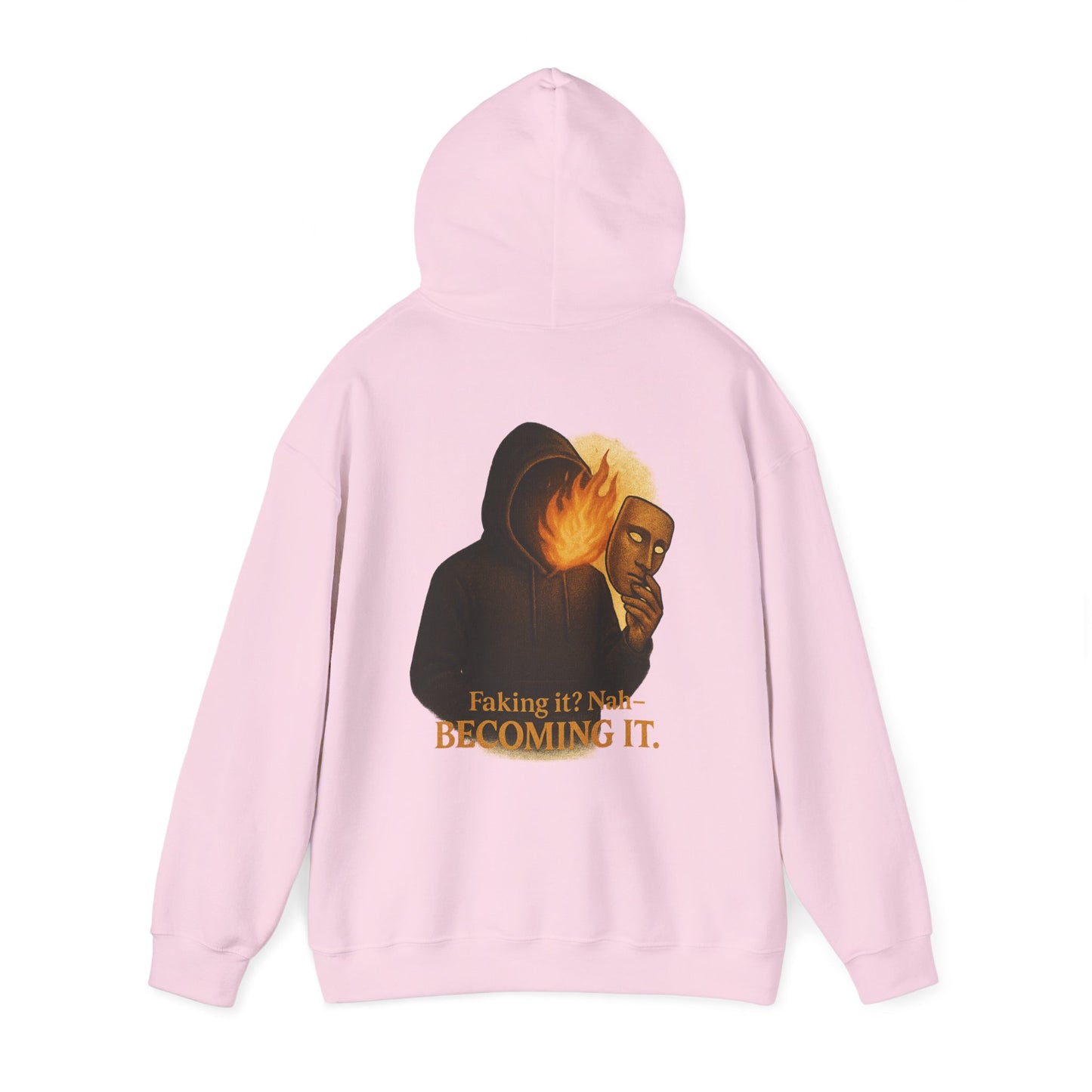 ''Becoming - No Faking It'' Unisex Hooded Sweatshirt