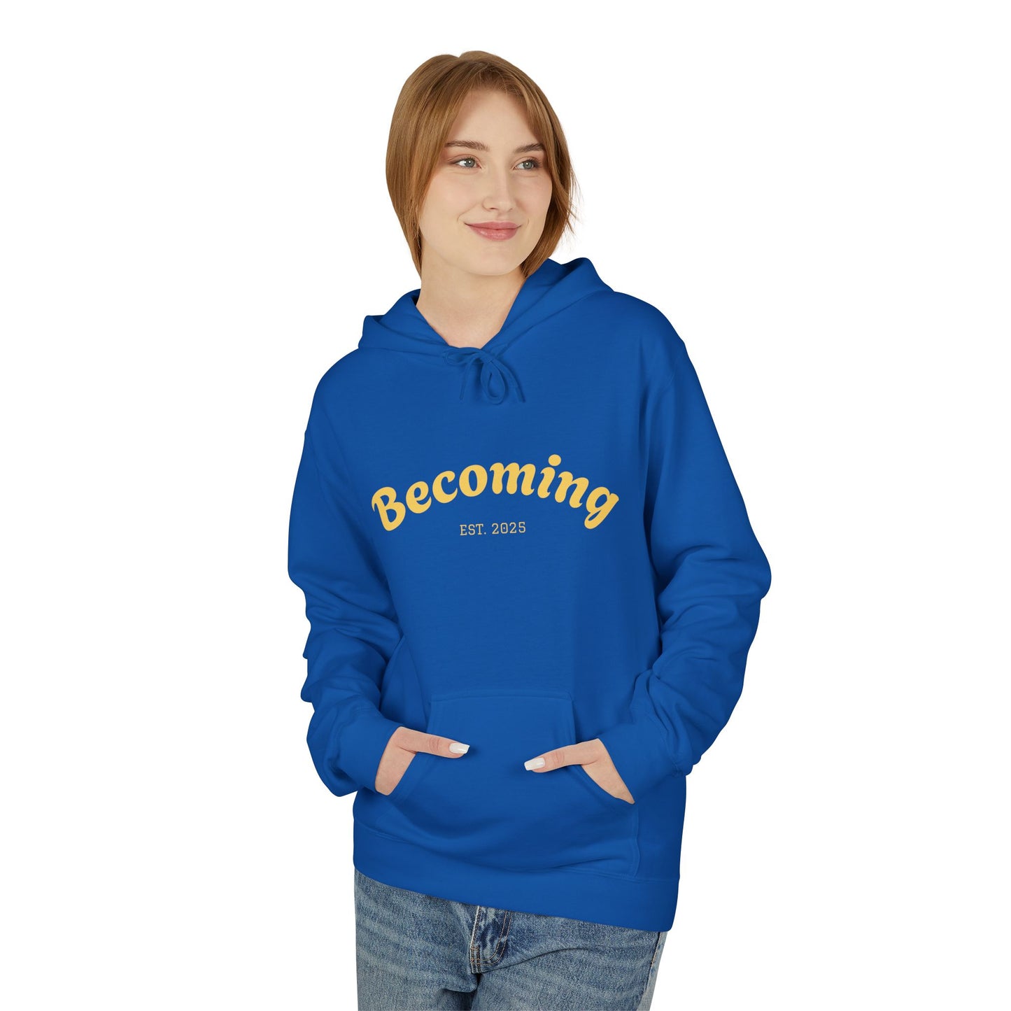 ''Becoming - No Limits'' 80% Cotton Hoodie