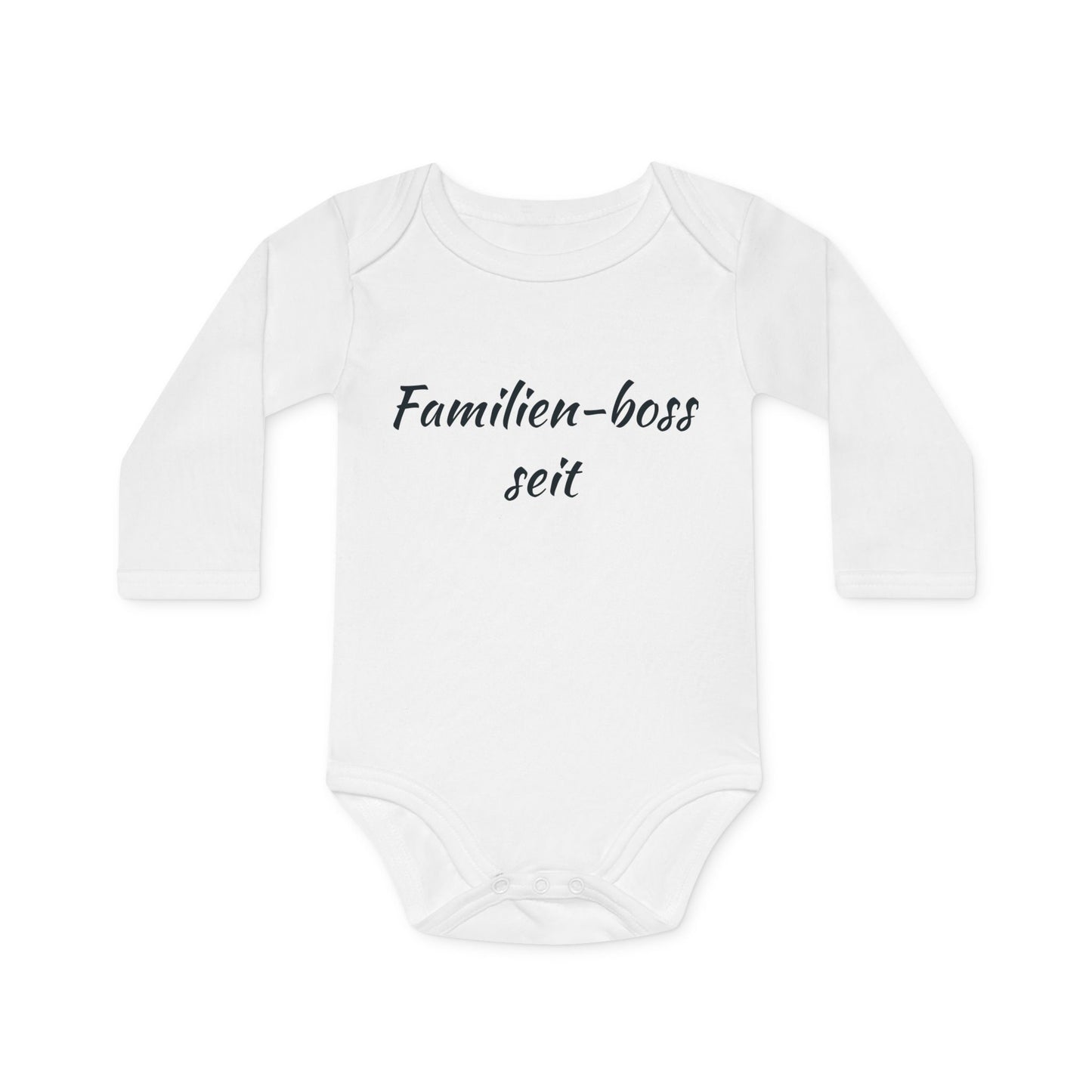 “Familien-boss“Baby Bodysuit, Organic Cotton