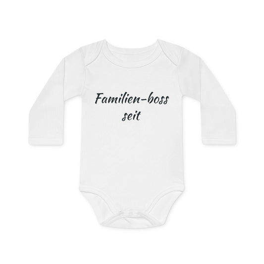 “Familien-boss“Baby Bodysuit, Organic Cotton