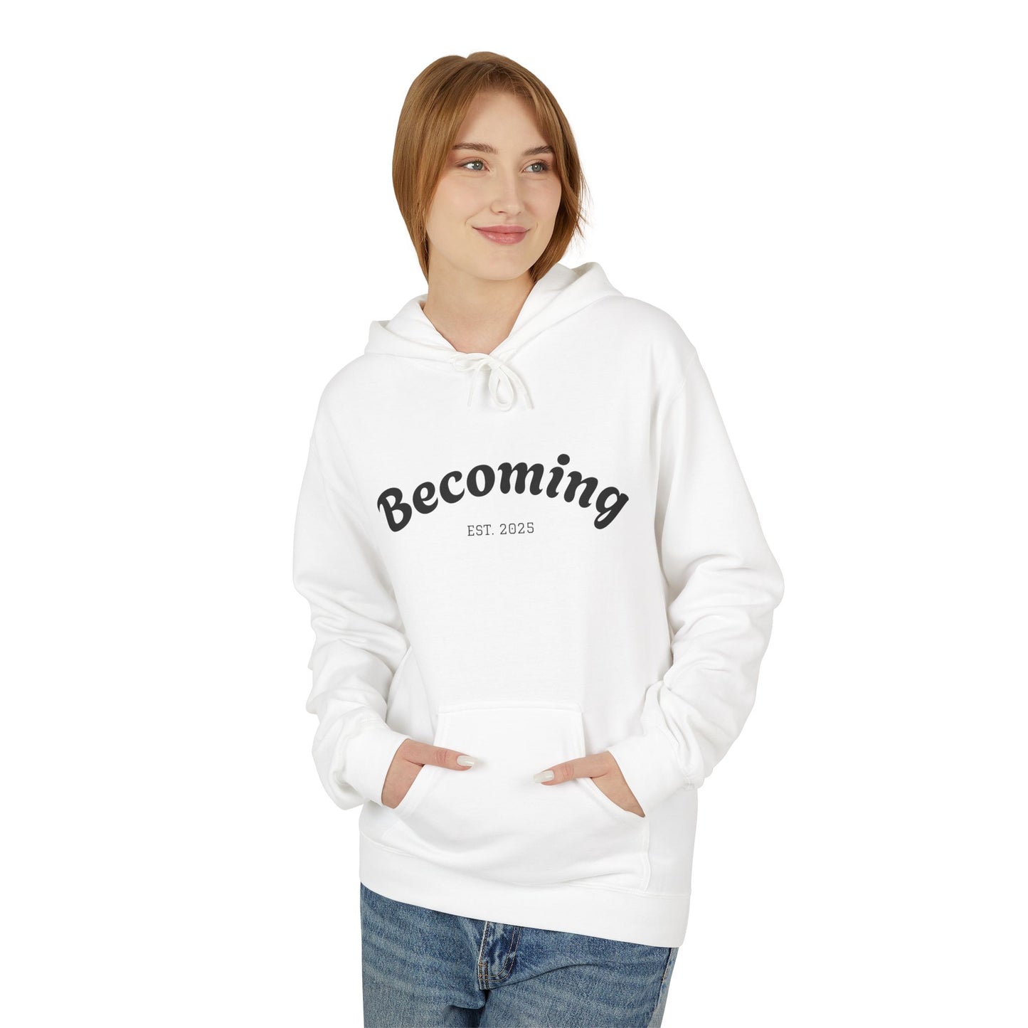 ''Becoming'' Unisex Midweight Softstyle Fleece Hoodie