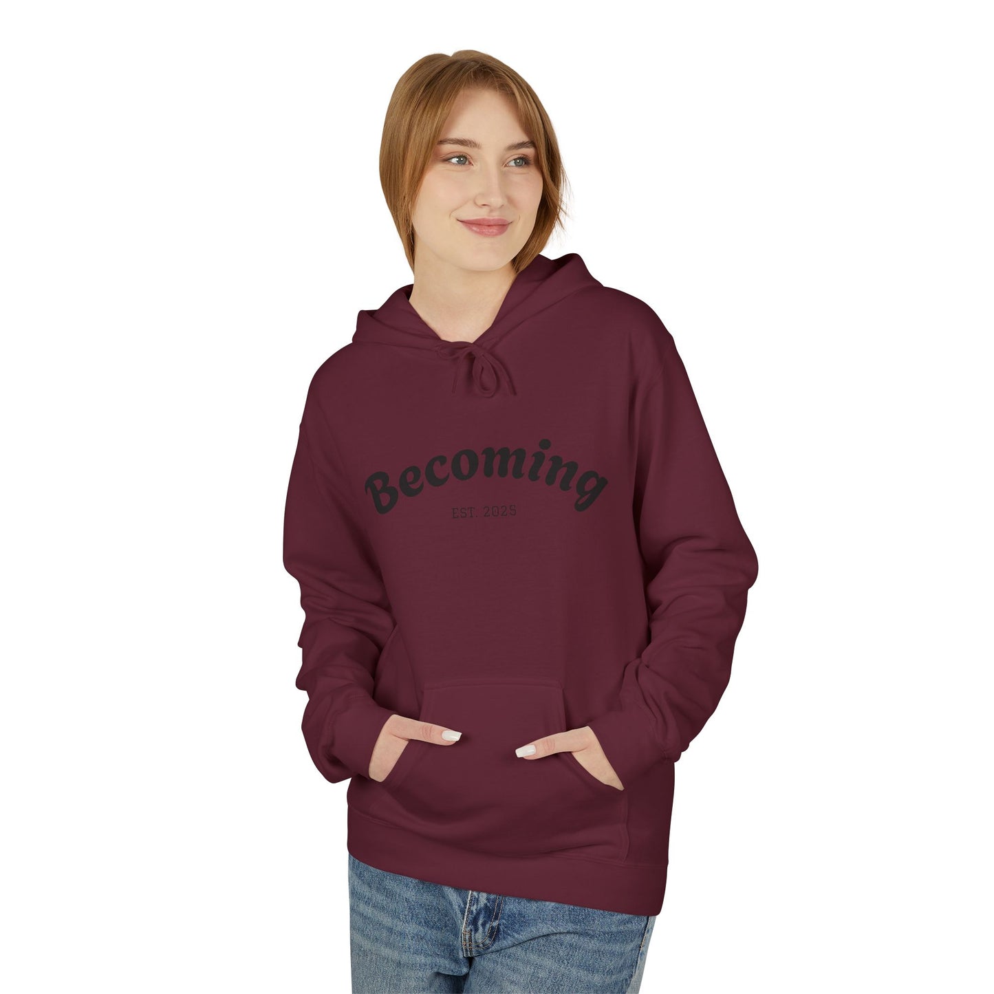 ''Becoming'' Unisex Midweight Softstyle Fleece Hoodie