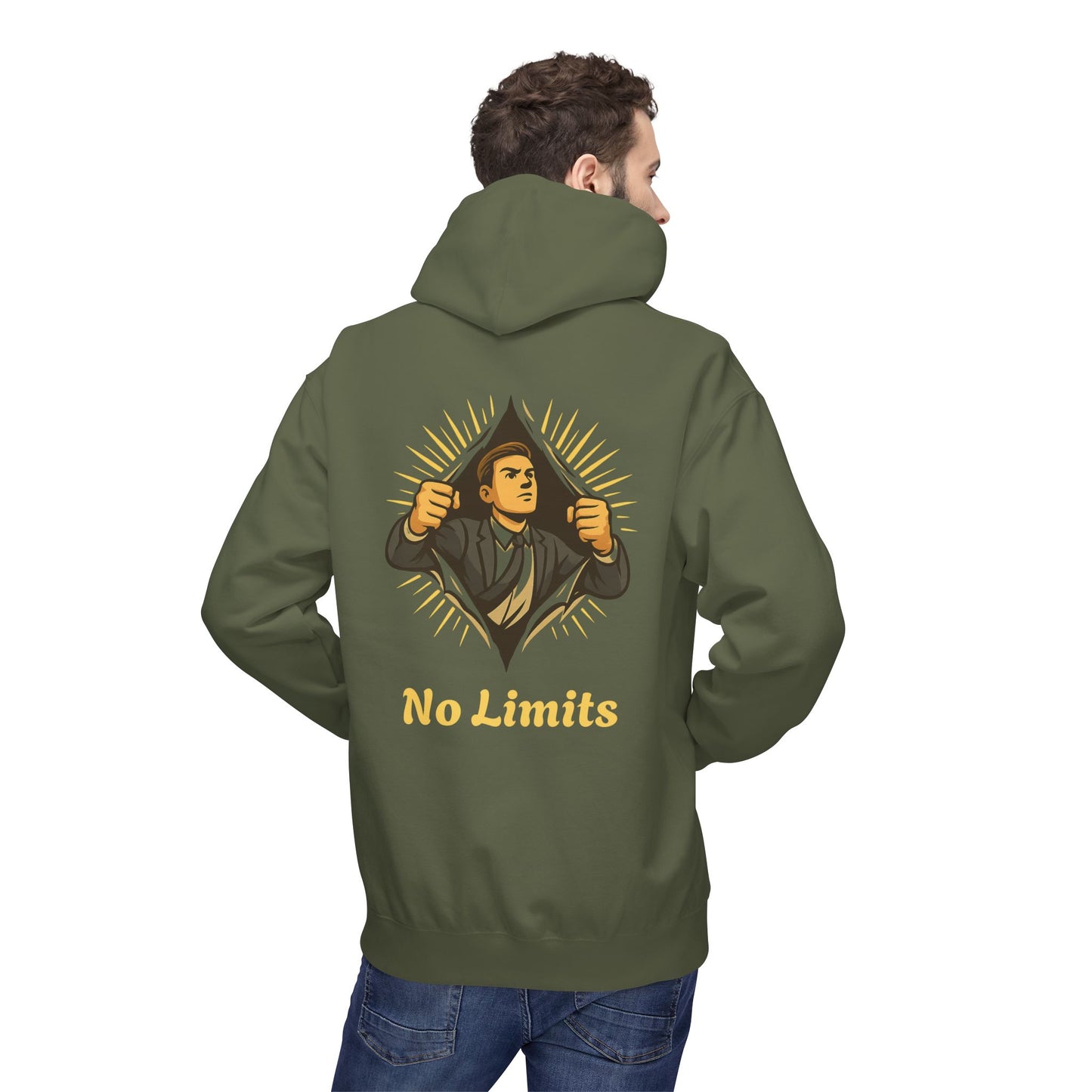 ''Becoming - No Limits'' 80% Cotton Hoodie