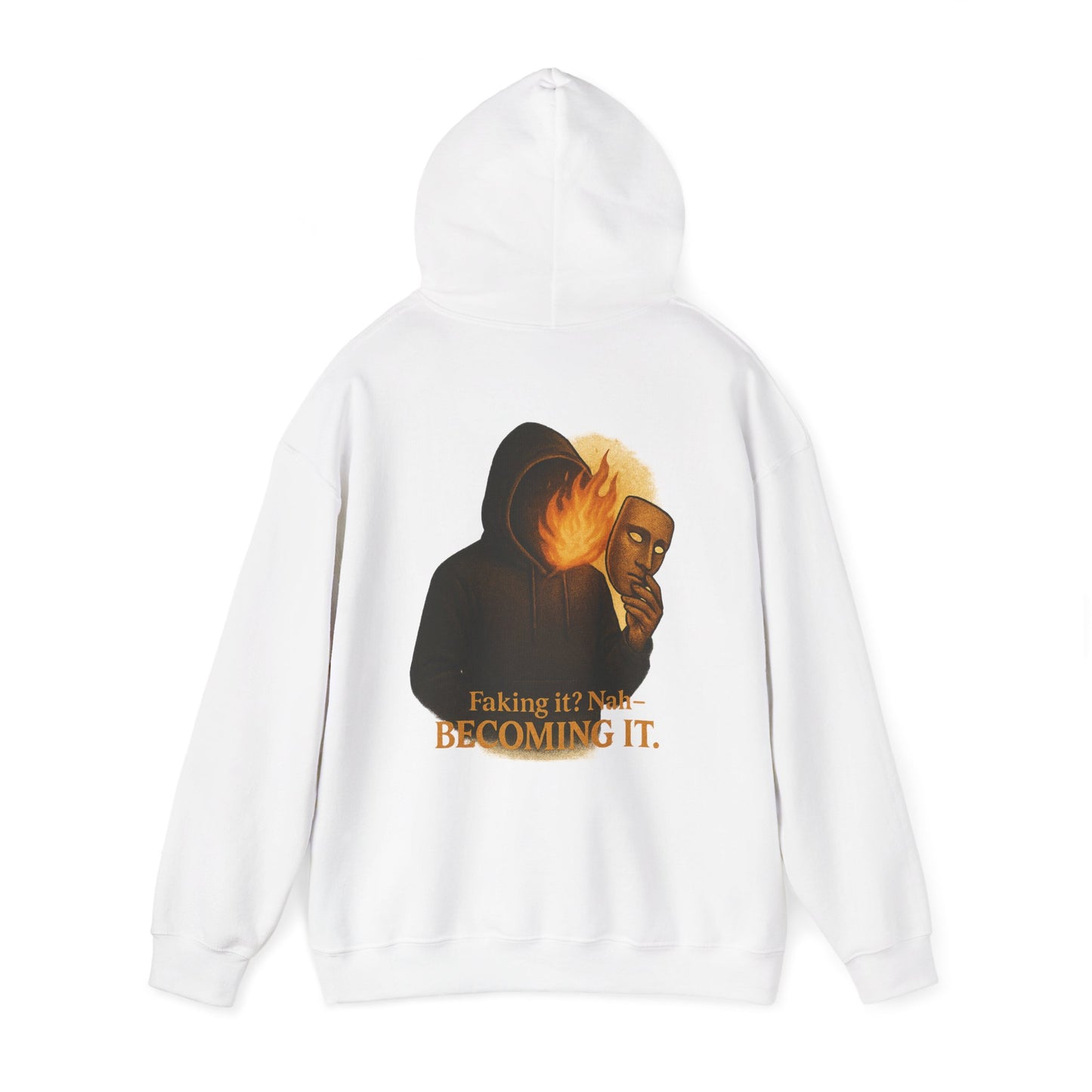 ''Becoming - No Faking It'' Unisex Hooded Sweatshirt
