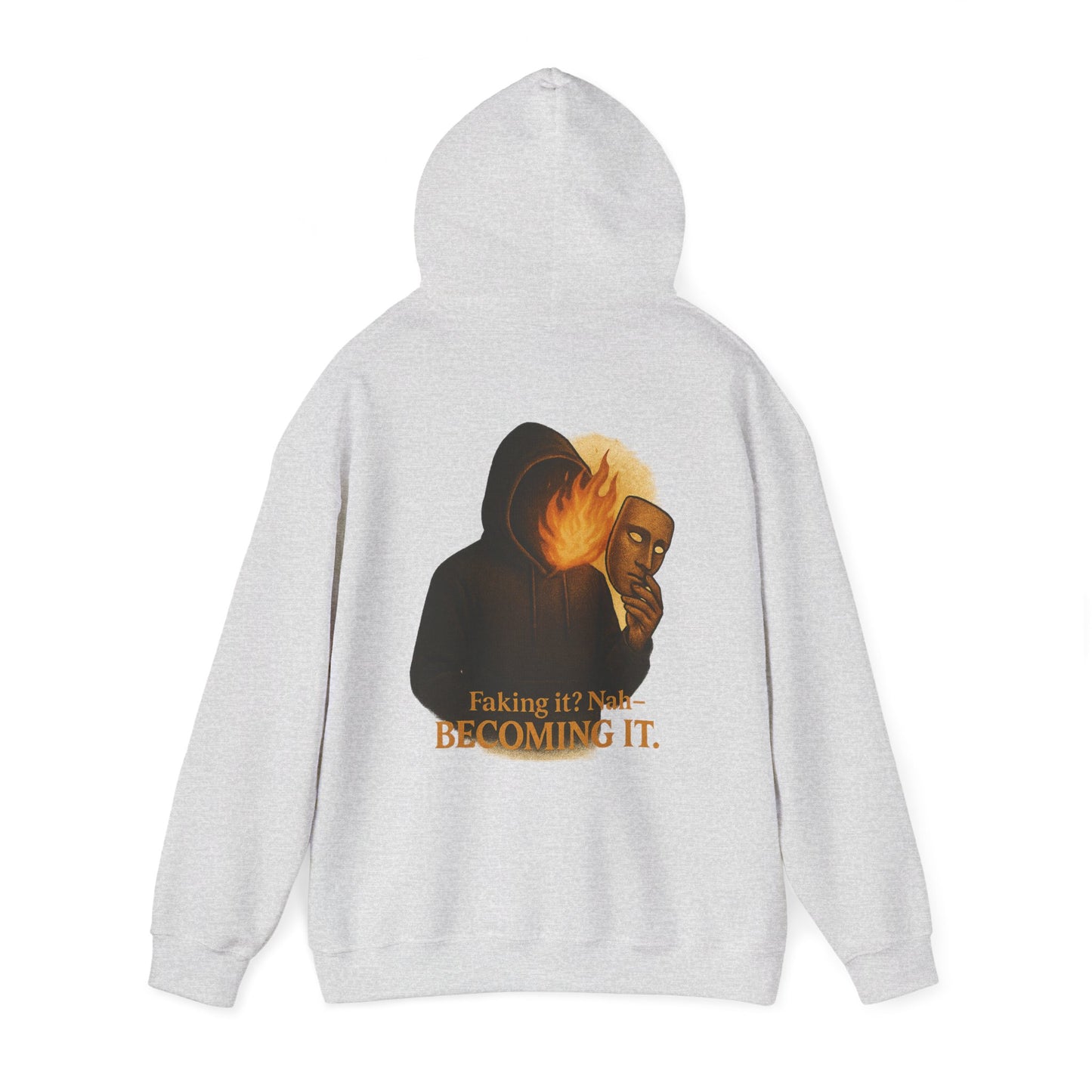 ''Becoming - No Faking It'' Unisex Hooded Sweatshirt