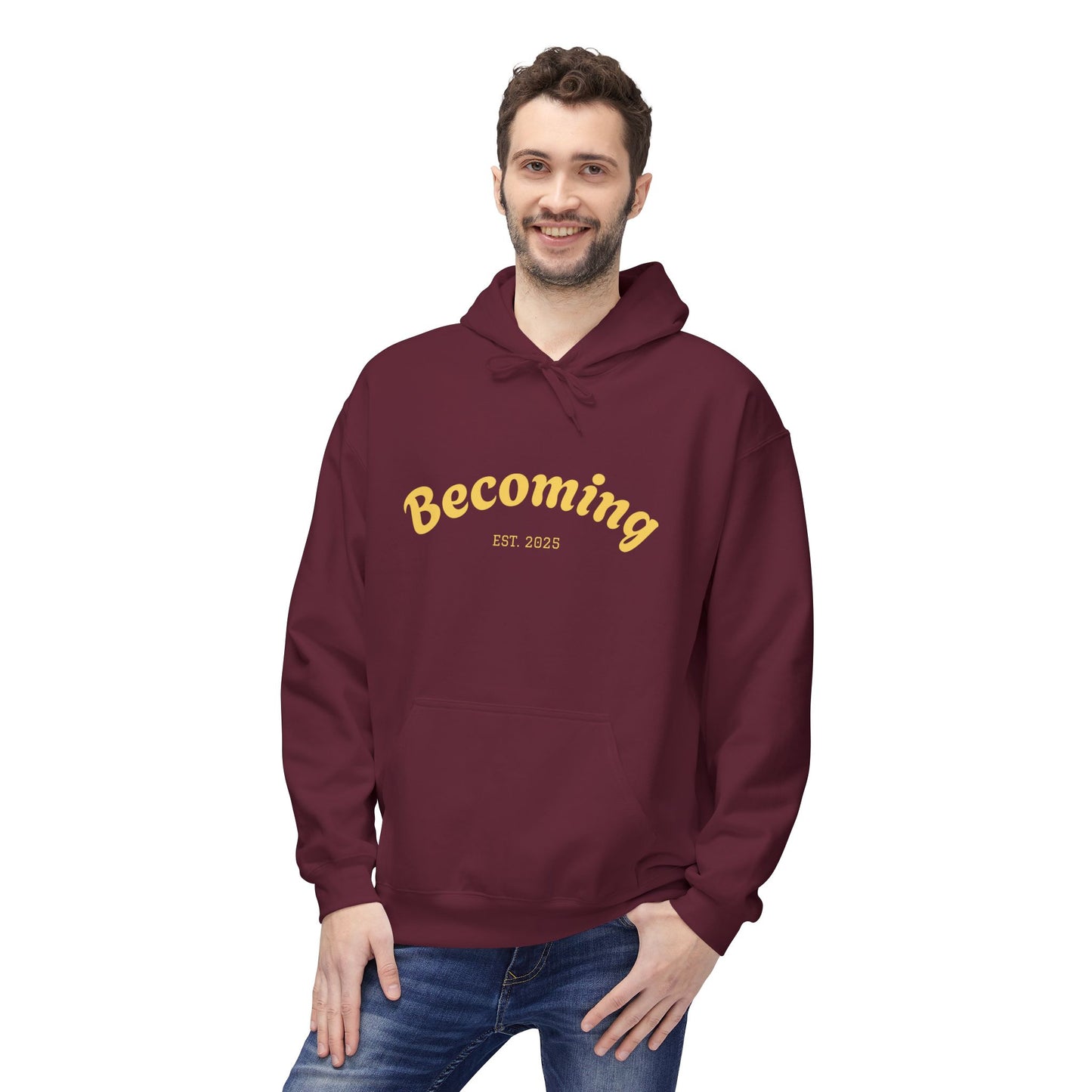 ''Becoming - No Limits'' 80% Cotton Hoodie