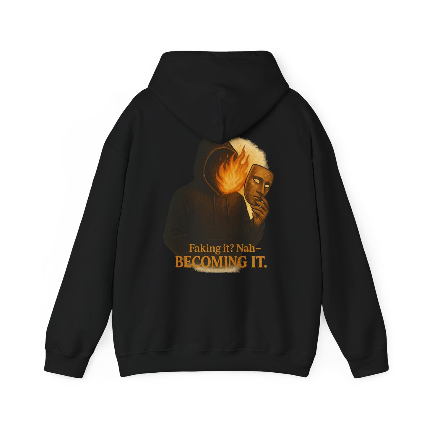 ''Becoming - No Faking It'' Unisex Hooded Sweatshirt
