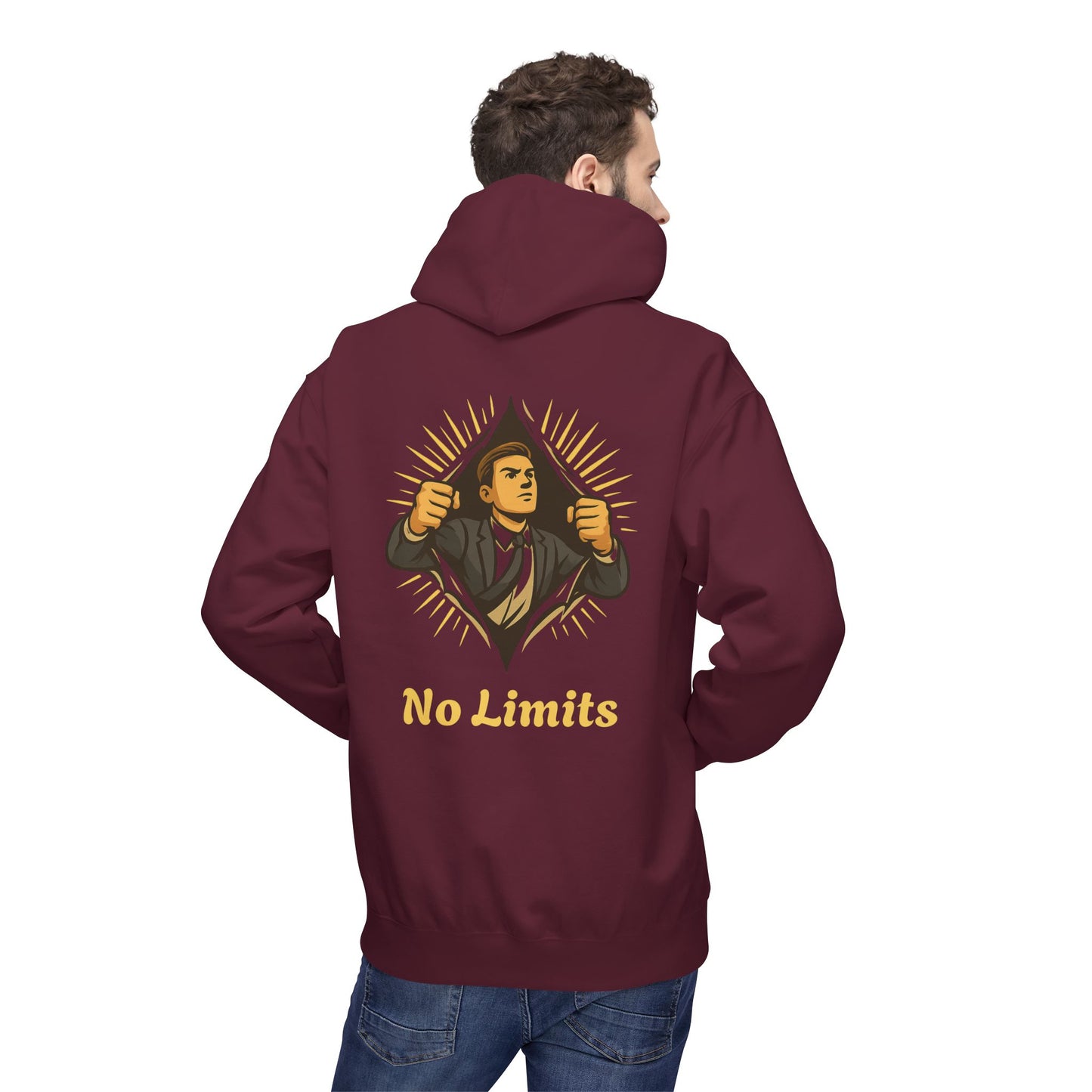 ''Becoming - No Limits'' 80% Cotton Hoodie